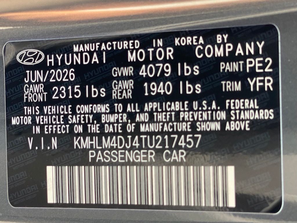 2026 Hyundai Elantra Hybrid Blue