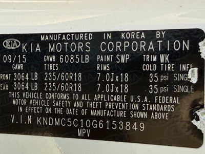 2016 Kia Sedona EX
