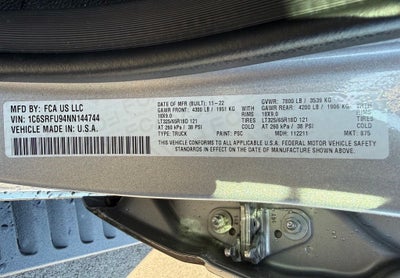 2022 RAM 1500 TRX