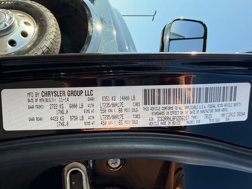 2015 RAM 3500 Laramie Longhorn