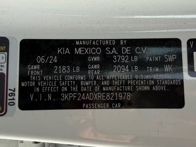 2024 Kia Forte LXS