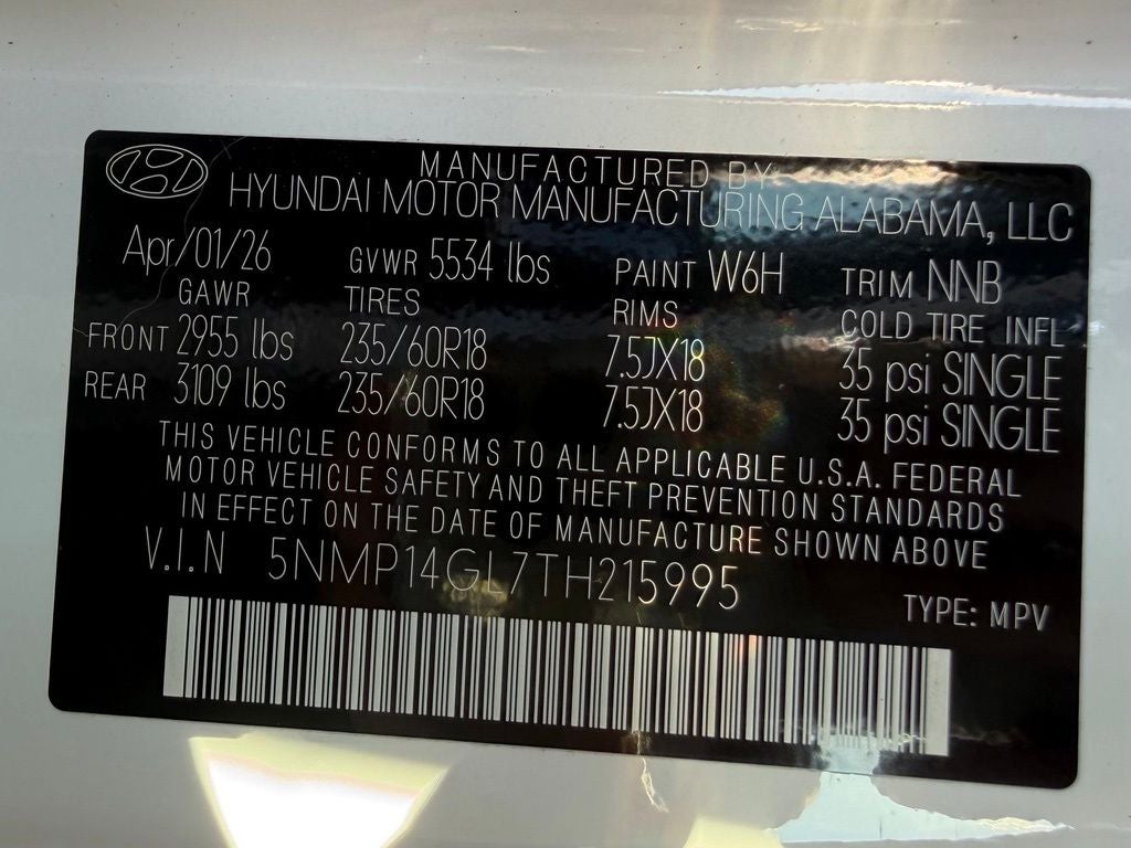 2026 Hyundai Santa Fe SE FWD