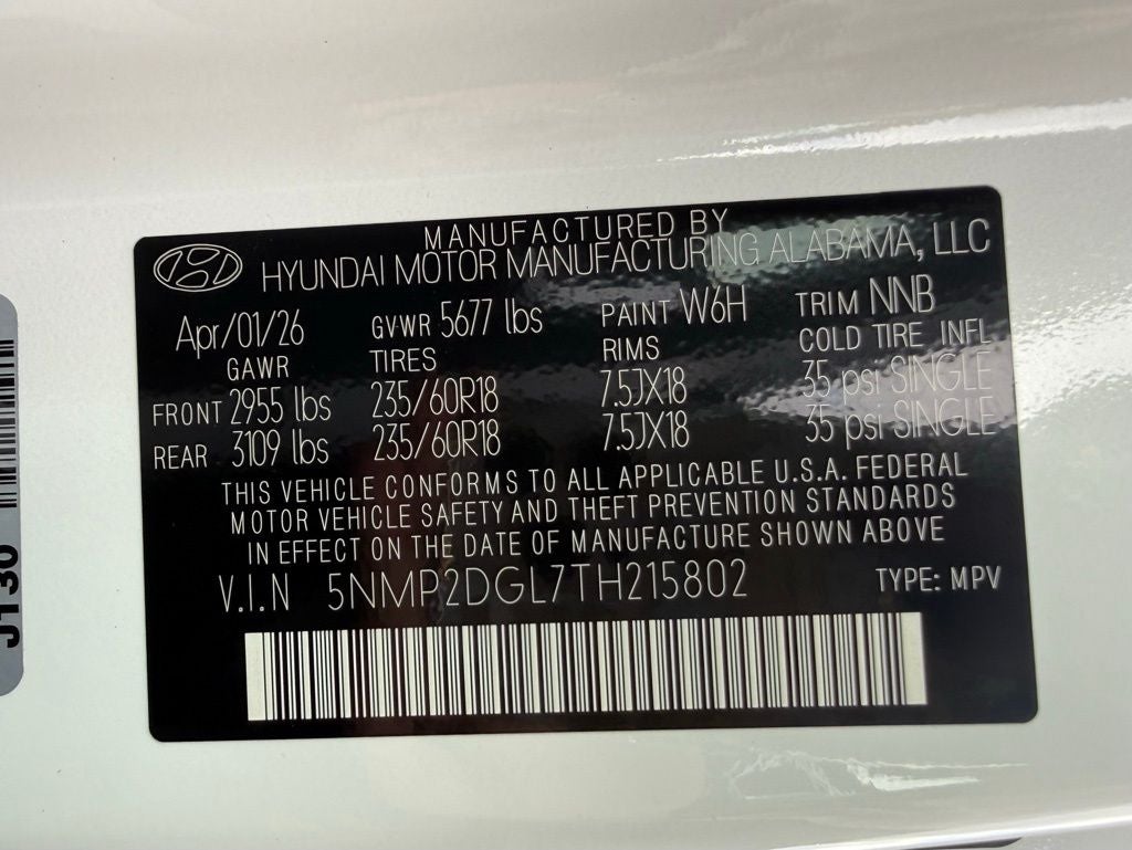 2026 Hyundai Santa Fe SEL AWD