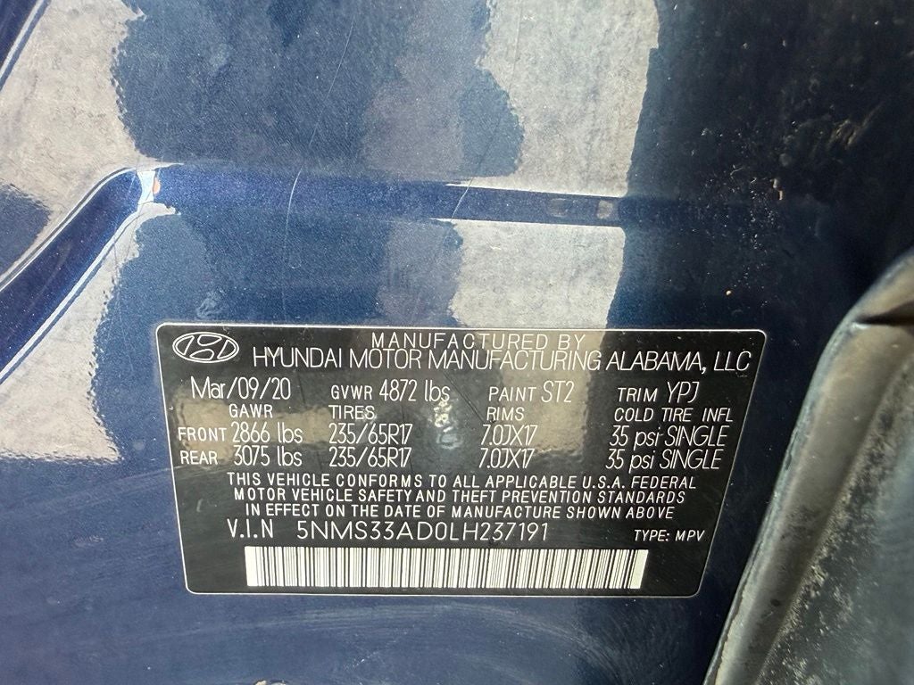 2020 Hyundai Santa Fe SEL
