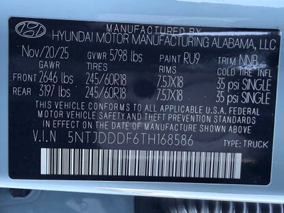 2026 Hyundai Santa Cruz XRT