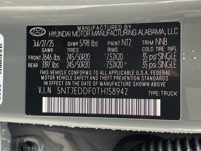 2026 Hyundai Santa Cruz Limited