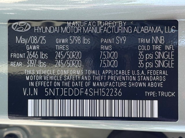 2025 Hyundai Santa Cruz Limited