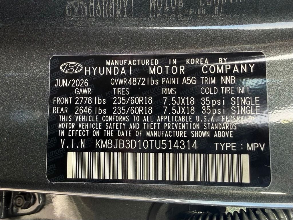 2026 Hyundai Tucson Hybrid SEL FWD