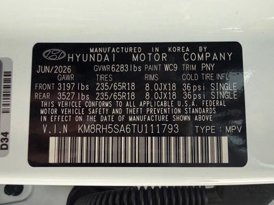 2026 Hyundai Palisade Hybrid Blue SEL Premium 7P