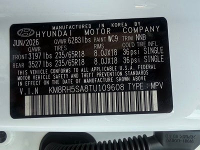 2026 Hyundai Palisade Hybrid Blue SEL Premium 7P