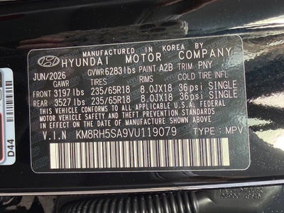 2027 Hyundai Palisade Hybrid Blue SEL Premium 8P