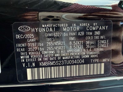 2026 Hyundai Palisade Calligraphy FWD