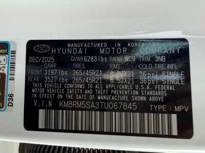 2026 Hyundai Palisade Hybrid Calligraphy