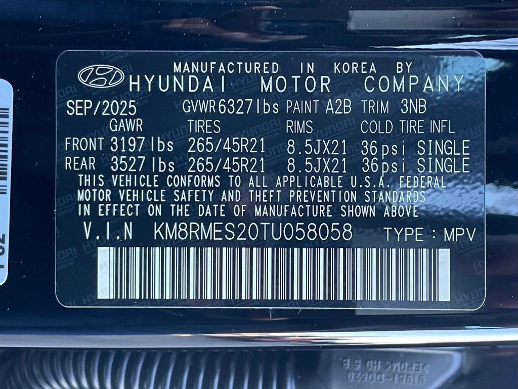 2026 Hyundai Palisade Calligraphy AWD