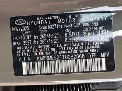 2026 Hyundai Palisade Calligraphy AWD