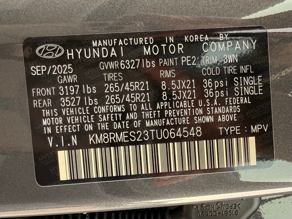 2026 Hyundai Palisade Calligraphy AWD