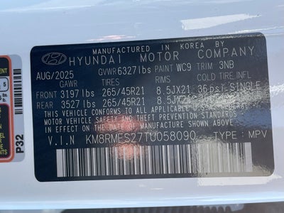 2026 Hyundai Palisade Calligraphy AWD