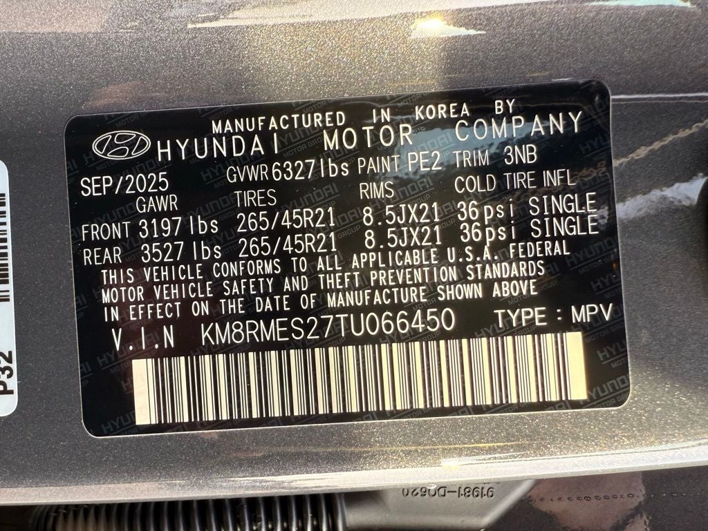 2026 Hyundai Palisade Calligraphy AWD