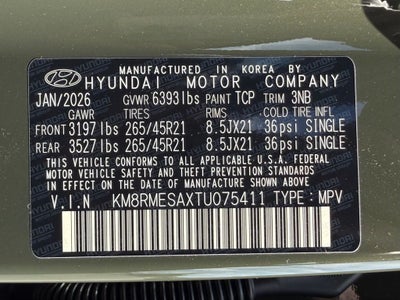 2026 Hyundai Palisade Hybrid Calligraphy