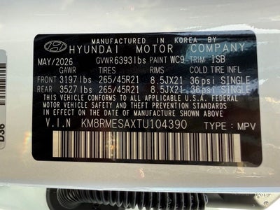 2026 Hyundai Palisade Hybrid Calligraphy