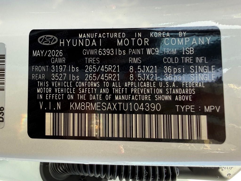 2026 Hyundai Palisade Hybrid Calligraphy