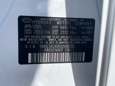 2025 Hyundai Sonata SEL Convenience