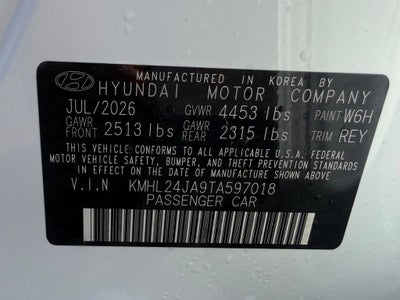 2026 Hyundai Sonata SE