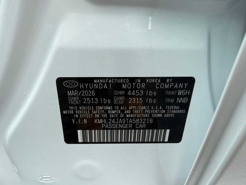 2026 Hyundai Sonata SE