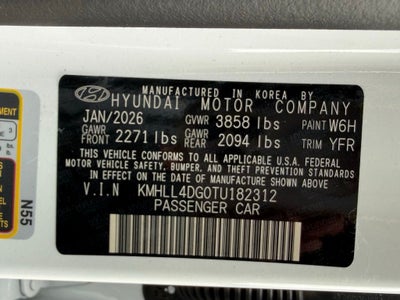 2026 Hyundai Elantra SE