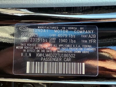 2026 Hyundai Elantra Hybrid SEL Sport