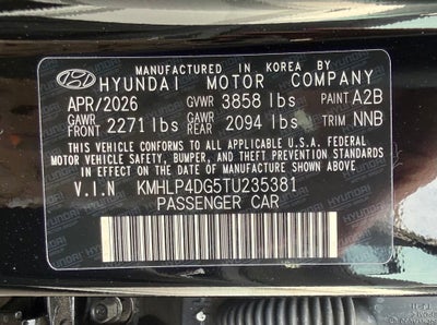 2026 Hyundai Elantra Limited