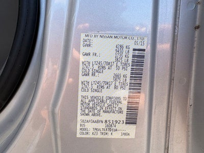 2015 Nissan NV Passenger SV