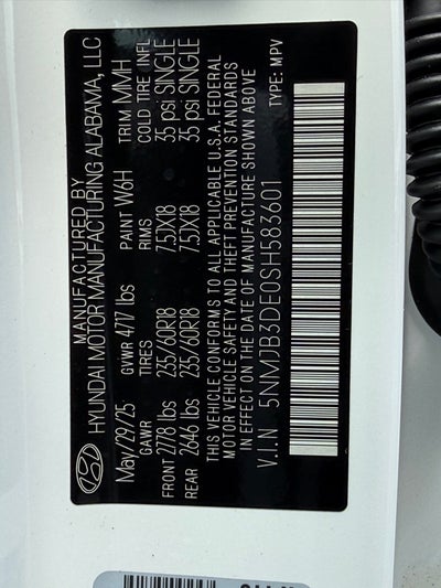 2025 Hyundai Tucson SEL FWD