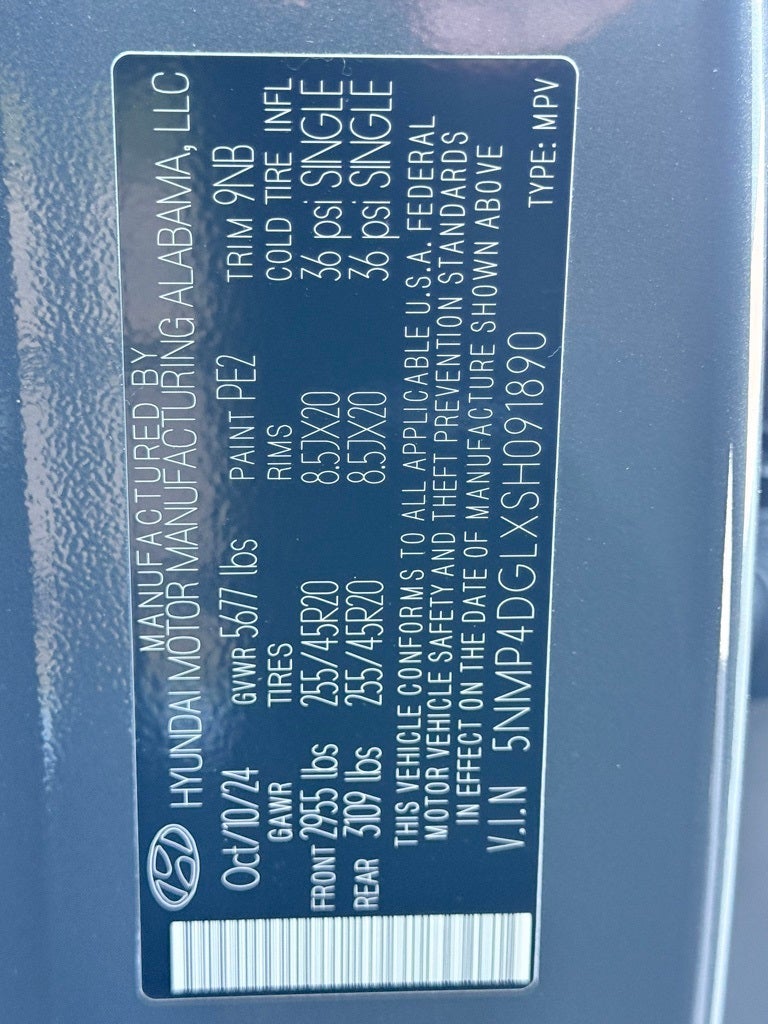 2025 Hyundai Santa Fe Limited AWD