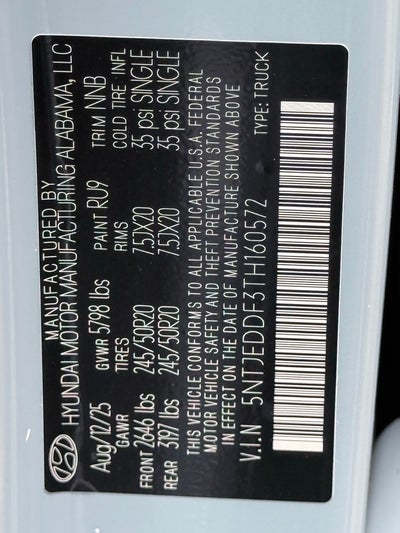 2026 Hyundai Santa Cruz Limited