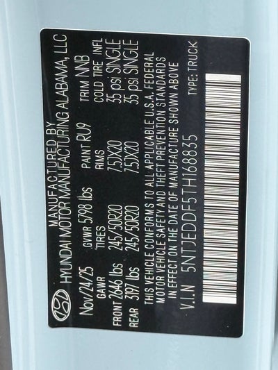 2026 Hyundai Santa Cruz Limited