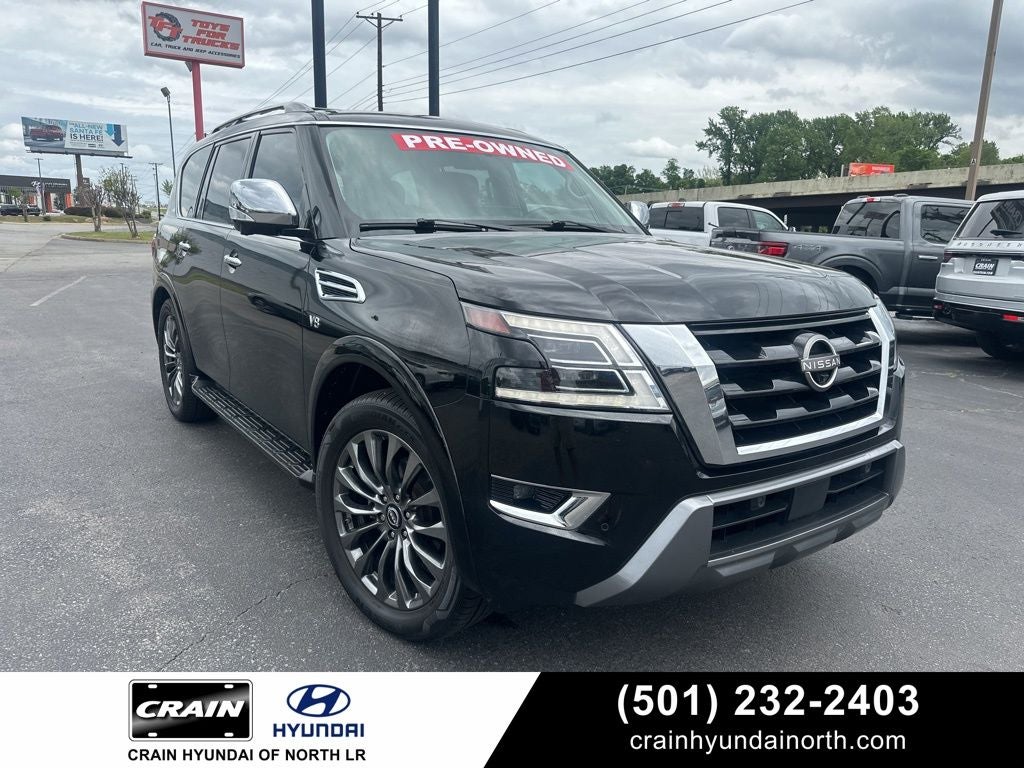 2022 Nissan Armada Platinum Captain's Chairs Package / NissanConnect featuring