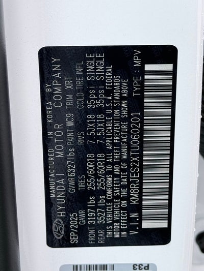 2026 Hyundai Palisade XRT Pro