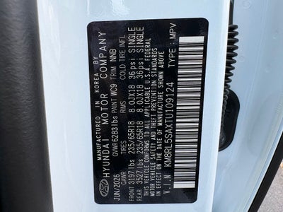 2026 Hyundai Palisade Hybrid Blue SEL 7 Passenger