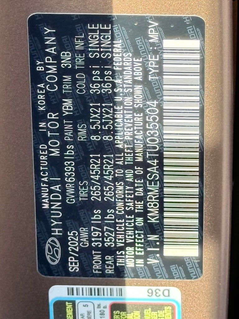 2026 Hyundai Palisade Hybrid Calligraphy