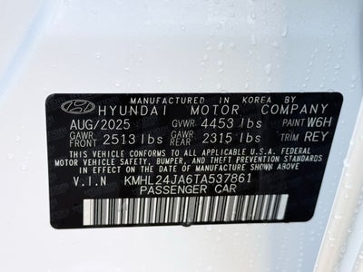 2026 Hyundai Sonata SE