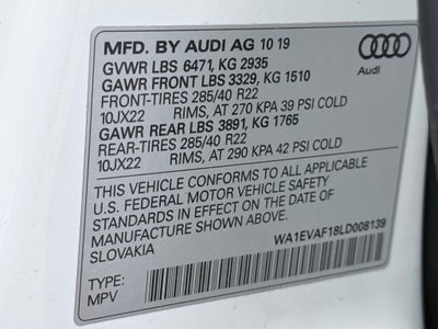 2020 Audi Q8 55 Premium Plus quattro