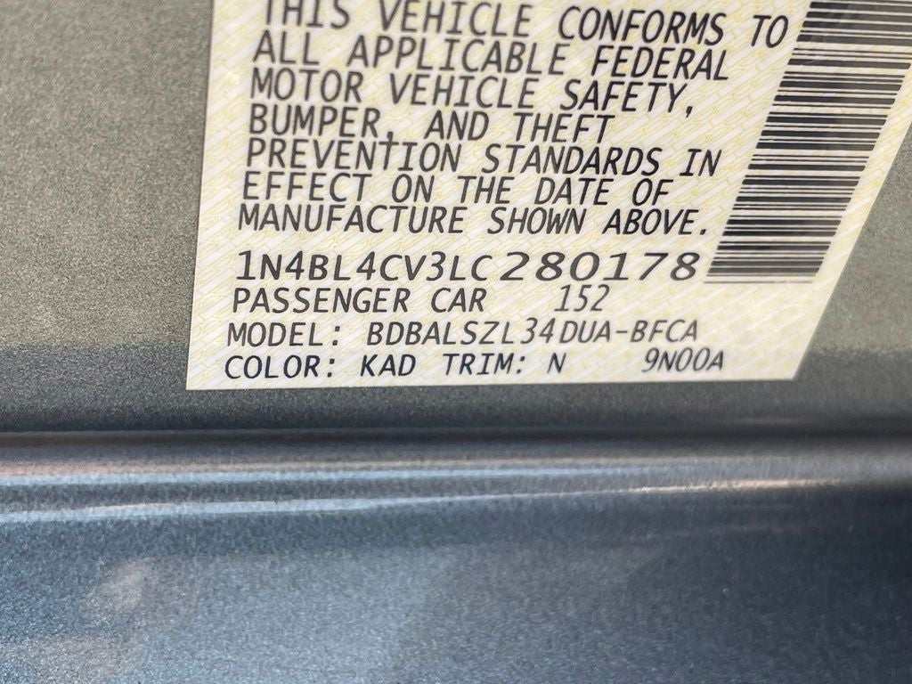 2020 Nissan Altima 2.5 SR