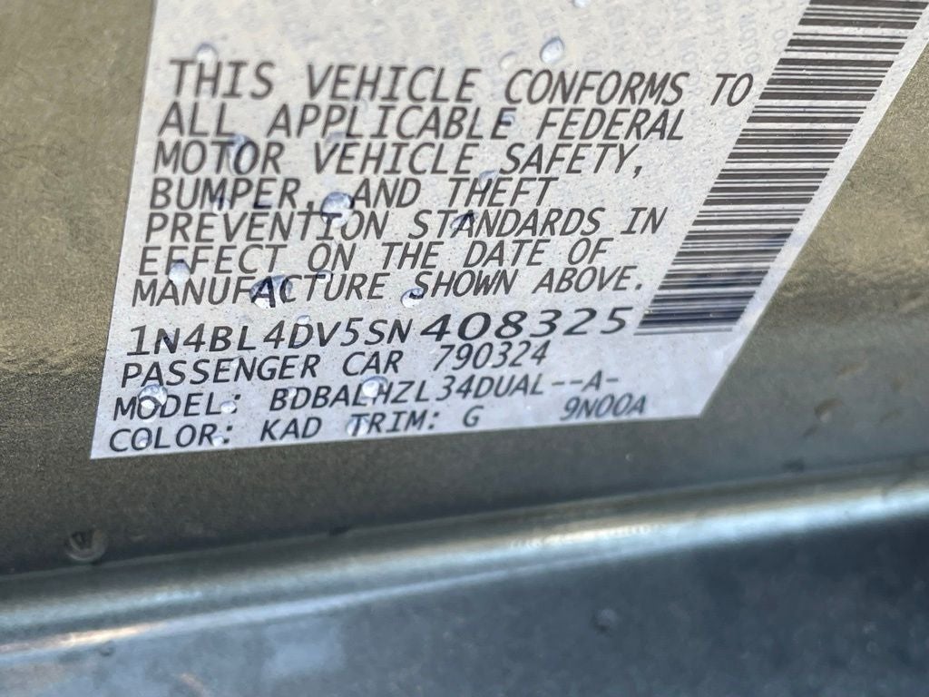 2025 Nissan Altima 2.5 SV