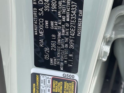 2026 Kia K4 LXS