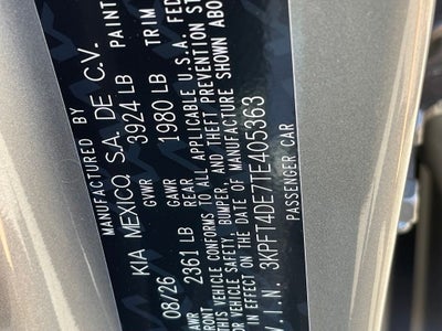 2026 Kia K4 LXS