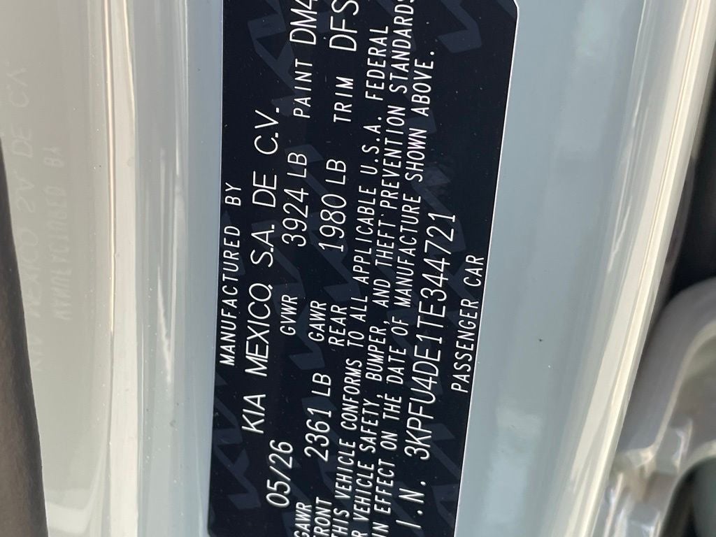 2026 Kia K4 EX