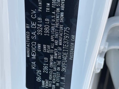 2026 Kia K4 EX