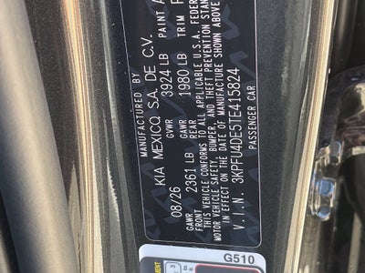 2026 Kia K4 EX