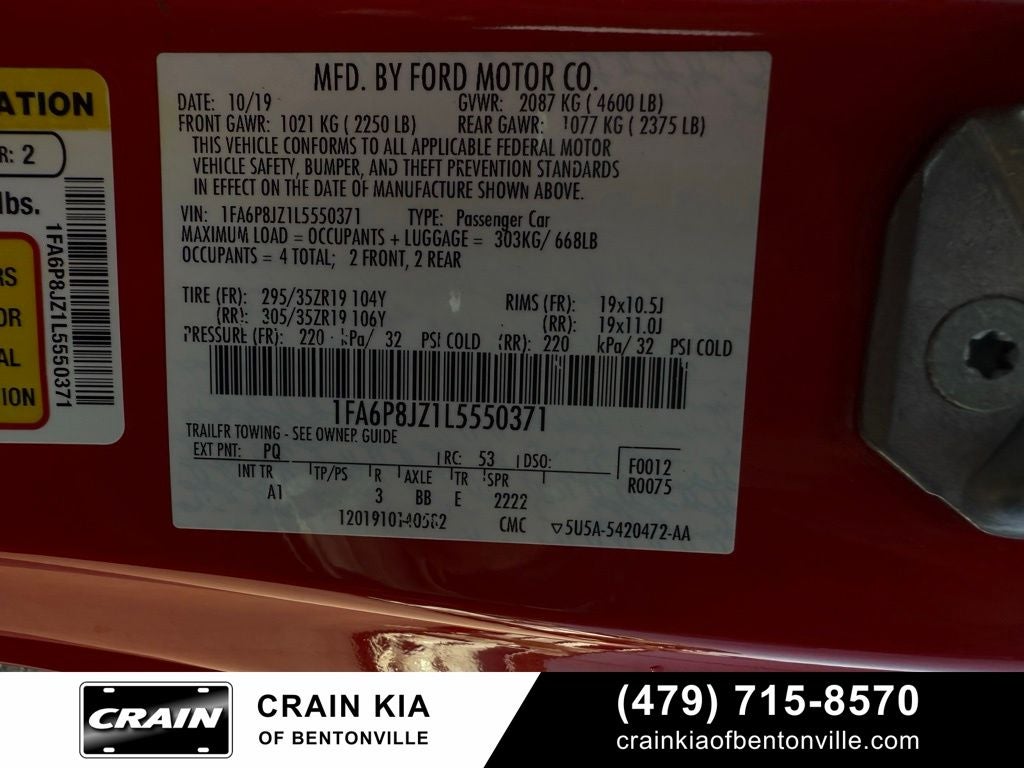 2020 Ford Mustang Shelby GT350 - CLEAN CARFAX